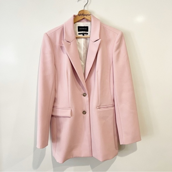 Something Navy Slouchy Power Pink Oversized Blazer - Picture 11 of 11